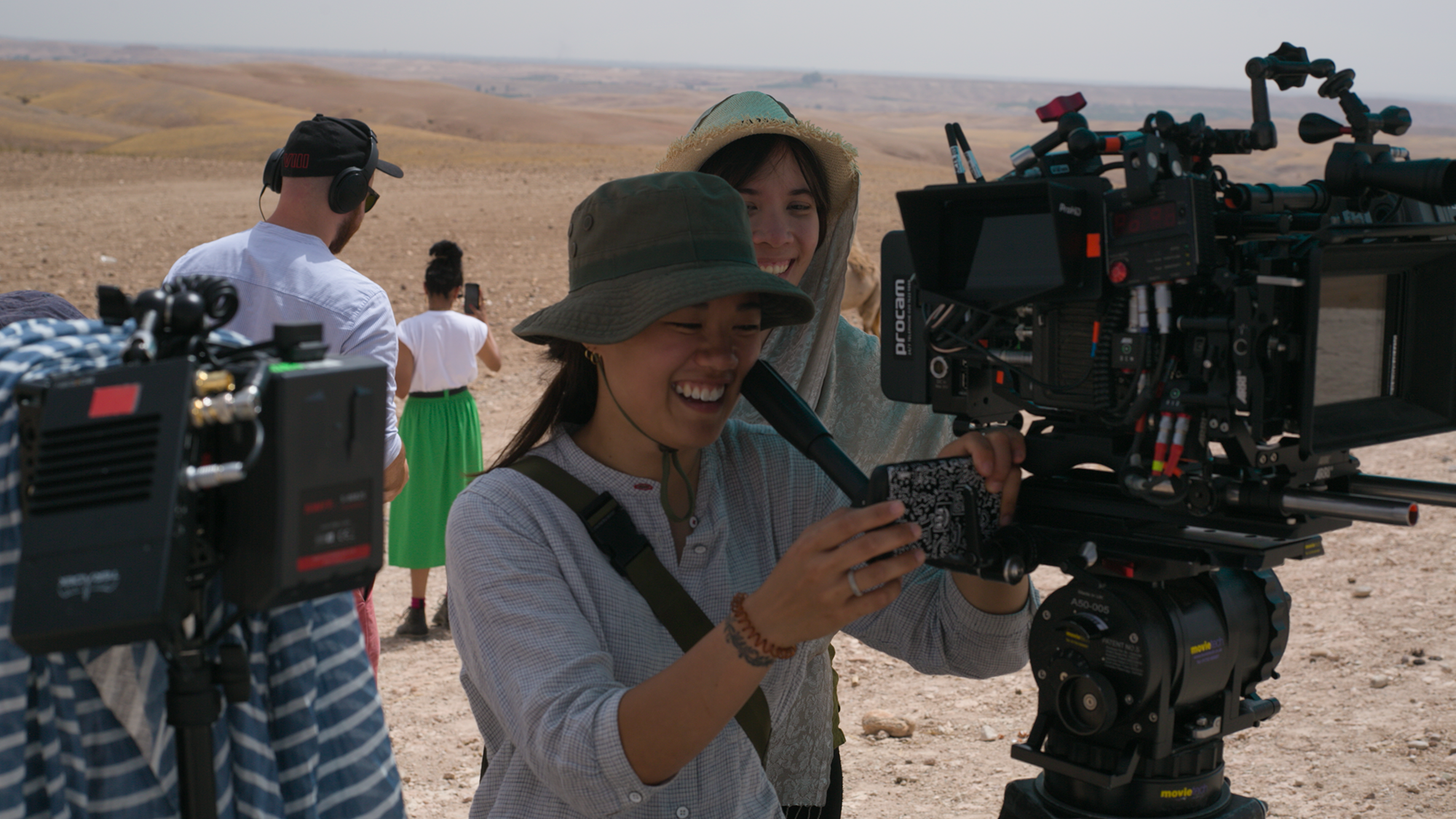 Students filming