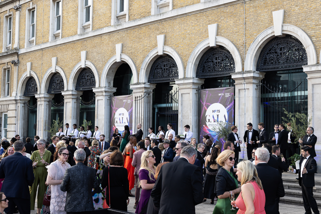gala banners at old billingsgate